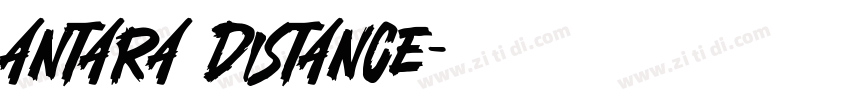 antara distance字体转换
